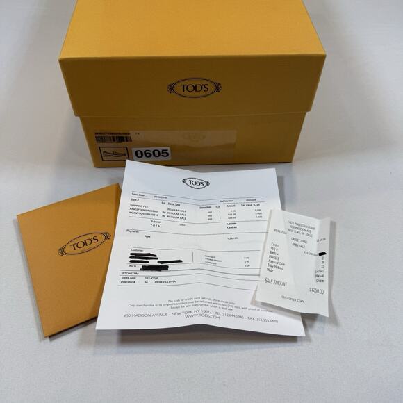 Tod’s MOCASSINO FORMALE GOMMA Loafer Size 7.5UK/9US New Receipt & Box MSRP $895